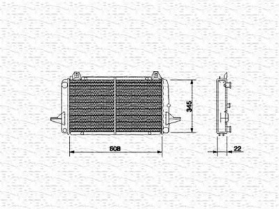 MAGNETI MARELLI 350213489000 -  Радиатор, охлаждение двигателя